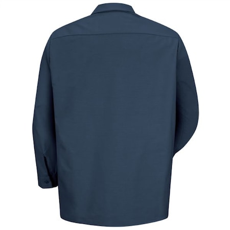 Workwear Outfitters Men's Long Sleeve Indust. Work Shirt Navy, 3XL SP14NV-RG-3XL